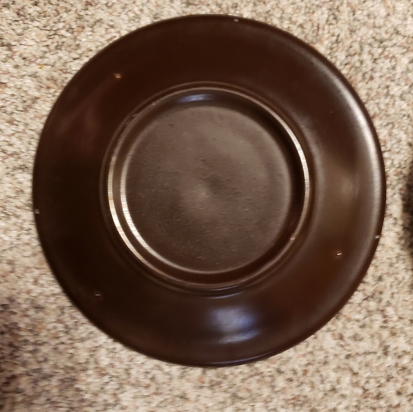 4 Denby Style Stoneware Salad Plates 70s Vintage - Picture 3 of 3